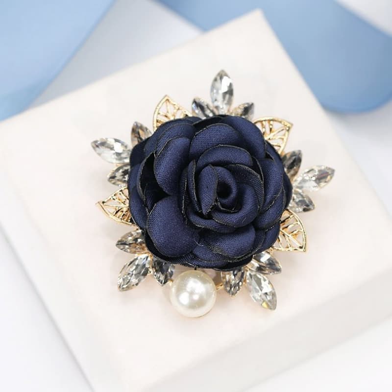 Fabric Pin Match with Coat Versatile Accessories Flower Brooch