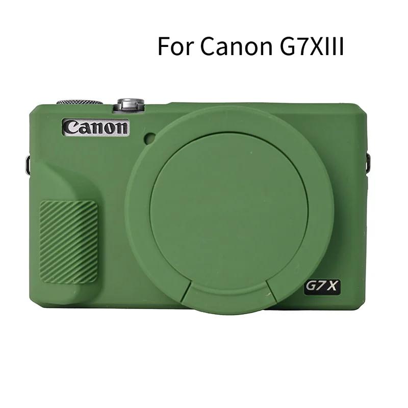 Мягкий силиконовый чехол-накладка G7X3 G7X2 Для Canon Powershot G7XII G7X II G7X Mark 2 G7X Mark III G7XIII С защитой объектива