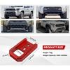 DY1653 Красный буксировочный крюк для автомобиля, 2 шт., металлический, грузоподъемность 5000-6000 фунтов, 13,31x8,41 см, для Toyota Tacoma 2024-2026, 4Runner 2025-2026