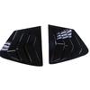 For Honda Civic 9th Sedan 2011 2012-2015 ABS Plastic Rear Window Quarter Louver Cover Side Vent Trim Car Adhesive Accessories