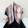 Silk Scarf Large Square Scarf Women's New 90cm Headband Satin Scarf Satin Scarf Sateen Large Square Scarf Printed Shawl