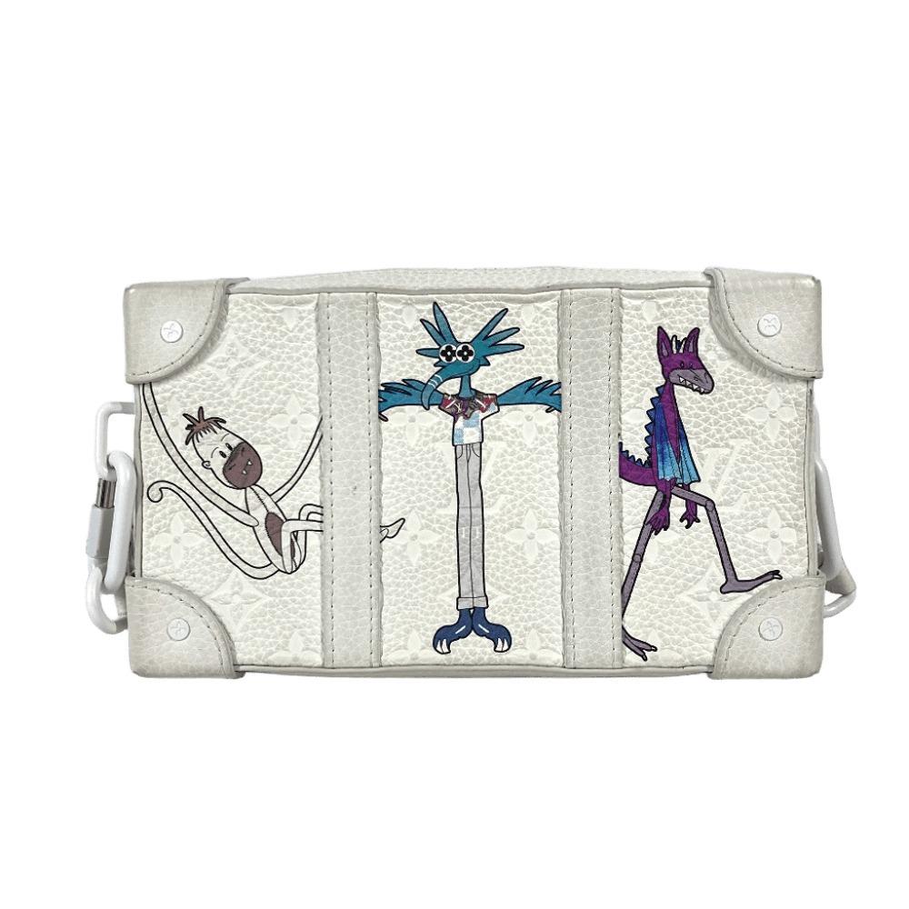 Louis Vuitton M80146 LV Friends Monogram Мягкий Сундук 2WAY Клатч Сумка на плечо