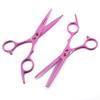 High Quality Pink Hairdressing Shears 6.0 Inch Hair Cutting Scissors Thinning Barber Scissors