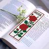 6Pcs DIY Cotton Single-Sided Stamped Bookmark Cross Stitch Kits for Starter Adults Cross Stitch Bookmark Craft Kit 18.5x11.02in