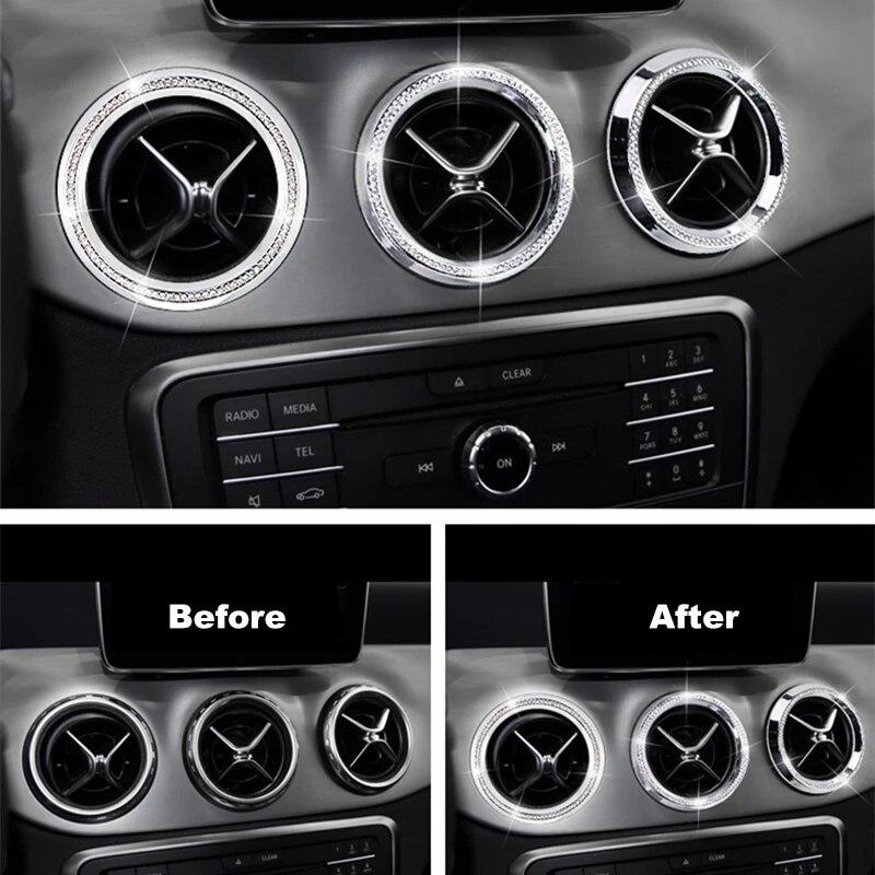 Diamond Sticker For Mercedes Benz GLA200 CLA220CLA260 CLA200 Car Interior Decoration Accessories Sticker Dedicated Car Styling