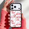 Мягкий чехол для телефона с фламинго для iPhone 17 16 15 14 13 Pro Max Задняя крышка для 12 11 Pro Coque