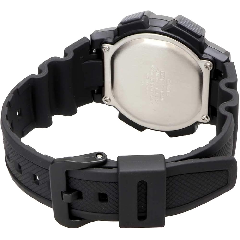 Casio World Time Digital Men's Watch AE-1000W-1BV Black Gray Metallic 50m Water Resistant