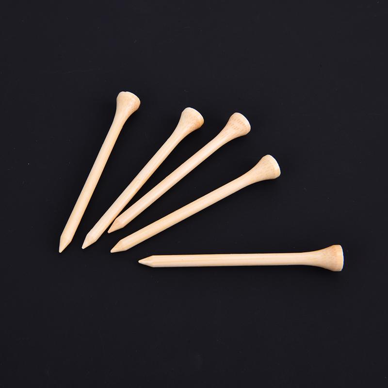 100Pcs/Set Golf Tees Bamboo Tee Golf Balls Holder 4 Size Stronger Than Wood Tees