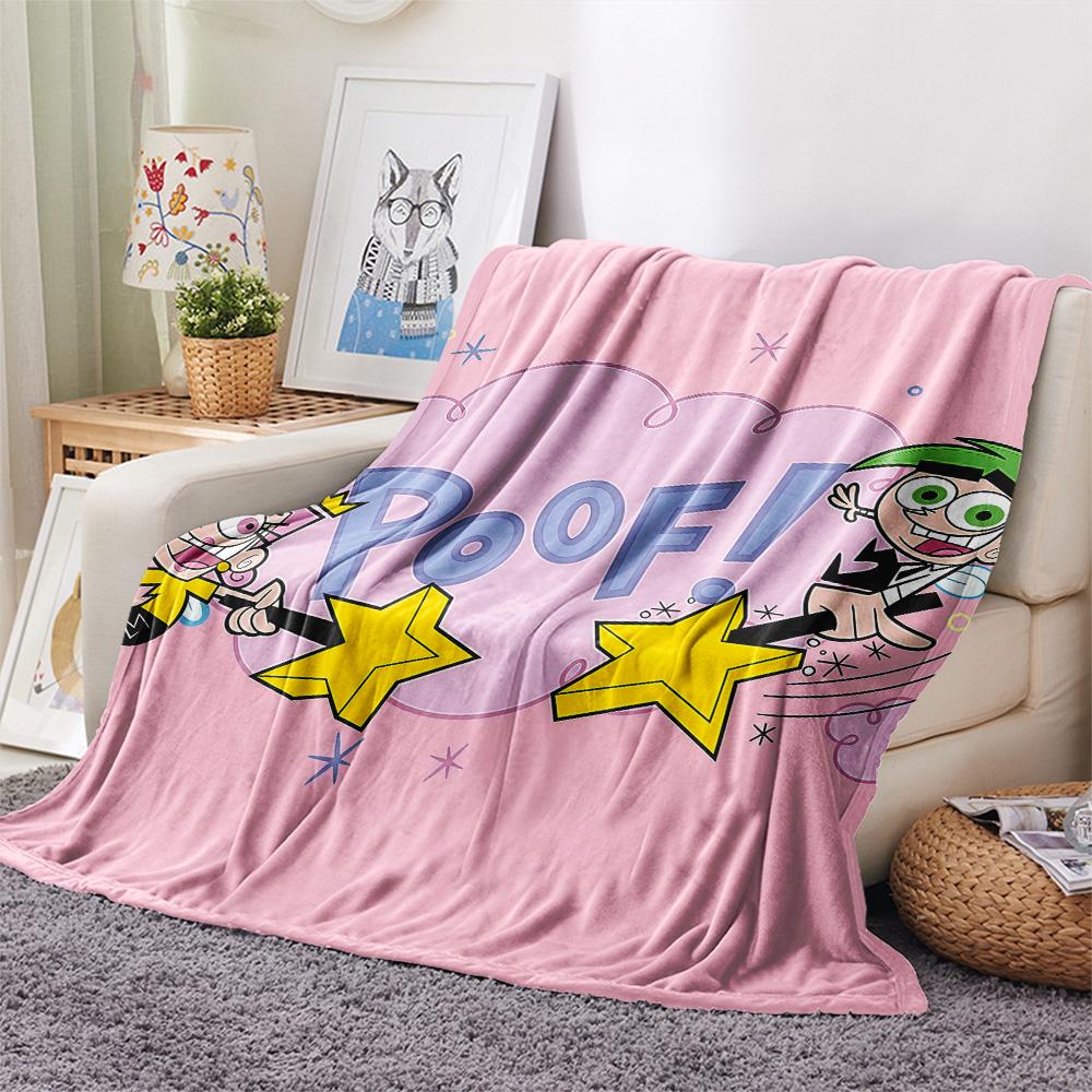 The Fairly OddParents2 Flannel Blanket, High quality Comfortable for All Seasons, Home Decor, Warmth and Comfort