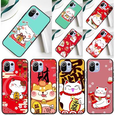 Китайский милый счастливый кот Чехол Для Xiaomi 14 Ultra 13 11T 12T 13T 14T Pro POCO X7 X6 Pro X3 X5 F3 F5 M6 F6 Pro Чехол