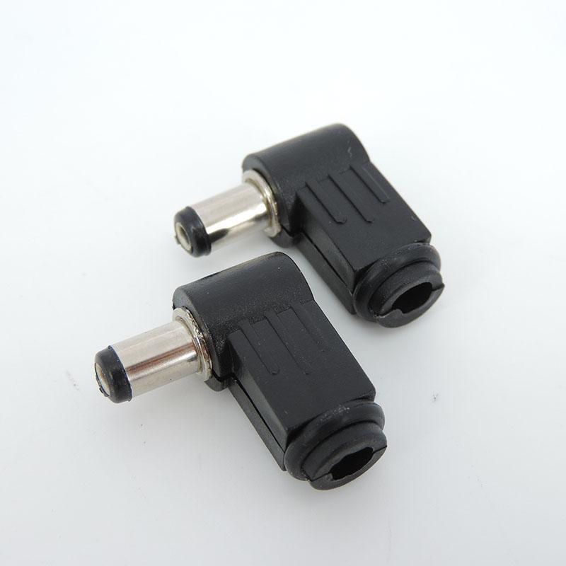 5.5x2.1 мм DC адаптер питания Jack Plug 5.5*2.1 мм разъем L-образный Male 90 Прямоугольный одинарный адаптер шнур