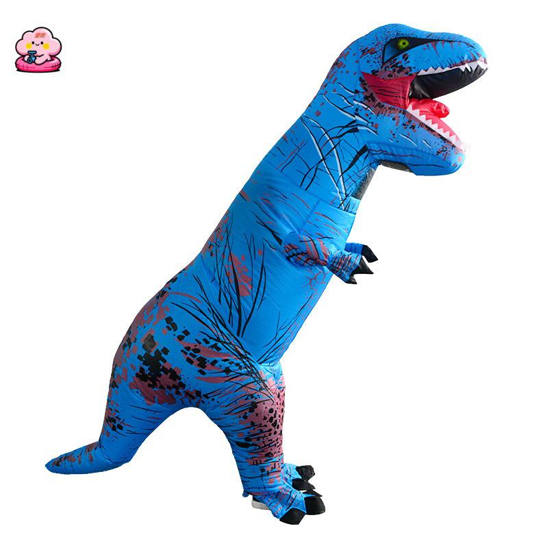Надувной костюм Тираннозавра Рекса на Хэллоуин для вечеринок родитель-ребенок