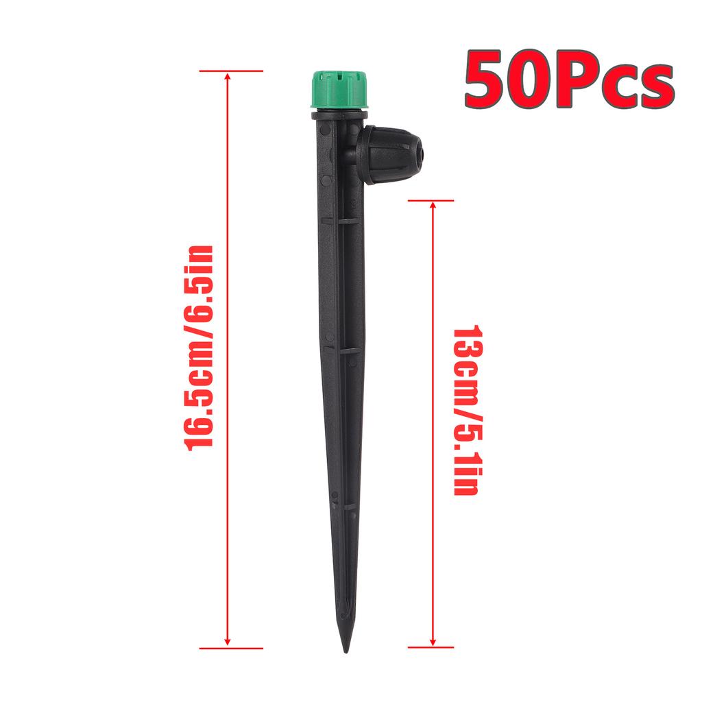 Adjustable All-round Scattering Sprinkler Spiked Dripper Single Double Locks Vegetable Garden Flowerbed Balcony Watering Emitter
