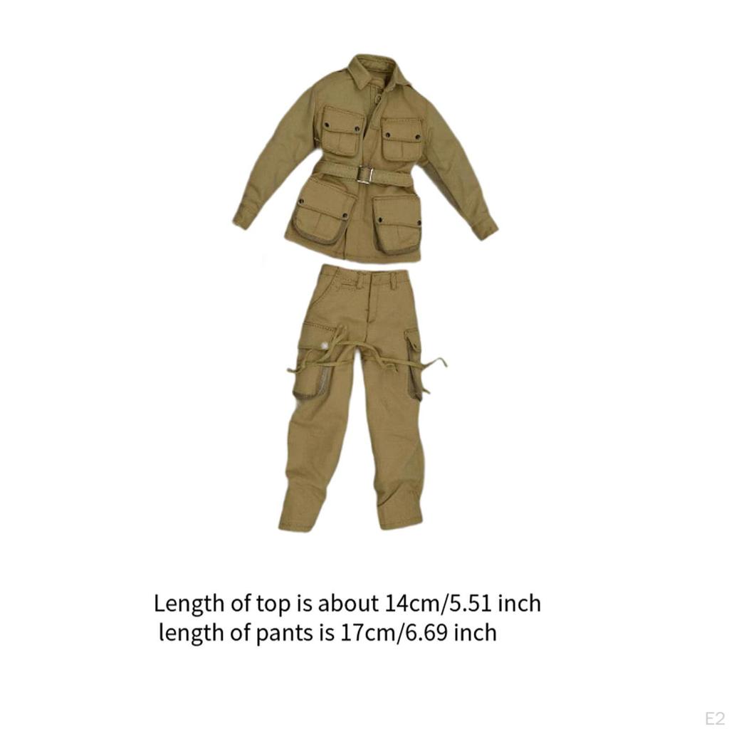2x 1/6 масштаб мужской фигурки полный комплект униформы, костюм, мини-пальто и брюки модель для куклы 12"