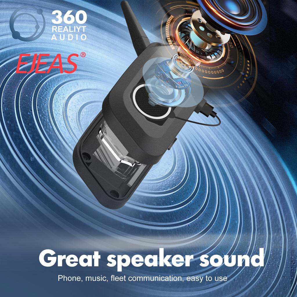 EJEAS V6 Pro Мотоциклетный шлем Домофон 1200M Дуплексная гарнитура для переговорной связи для верховой езды рация для