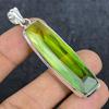 Natural Bi-Color Tourmaline 925 Sterling Silver Jewelry Pendant 2.60" W3e45