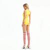 Halloween adult costume European and American sexy onesie cos clown female bloody funny suit tights