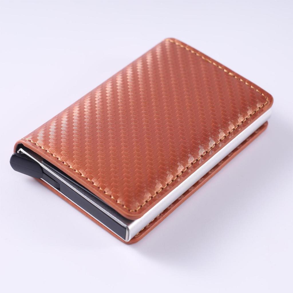 RFID Anti-Theft Men's Wallet: Ultra-Thin Carbon Fiber Multi-Card Holder