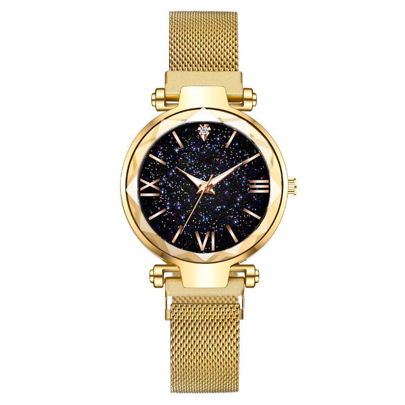 Reloj Mujer Роскошные женские часы со звездным небом и магнитной сеткой на ремешке, женские модные наручные часы Zegarek Damski