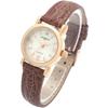 [Pierretalamon] Часы Pierretalamon 1 Point Natural Diamond Natural Shell Dial Band Watch Leather Band Watch Pink Gold x Brown PT-7300L-3 Womens
