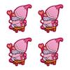 10PCS/lots Valentine's Day Embroidered Patches Pink Love Heart Patch Iron On Patches For Clothing Holiday Decoration Gift DIY