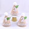 Birthday Cone Hat Handmade Elastic Band Ornamental Comfortable Size 1/2/3 Years Old Photo Props Boys Girls Kids Baby Shower Party Hat Party Supplies