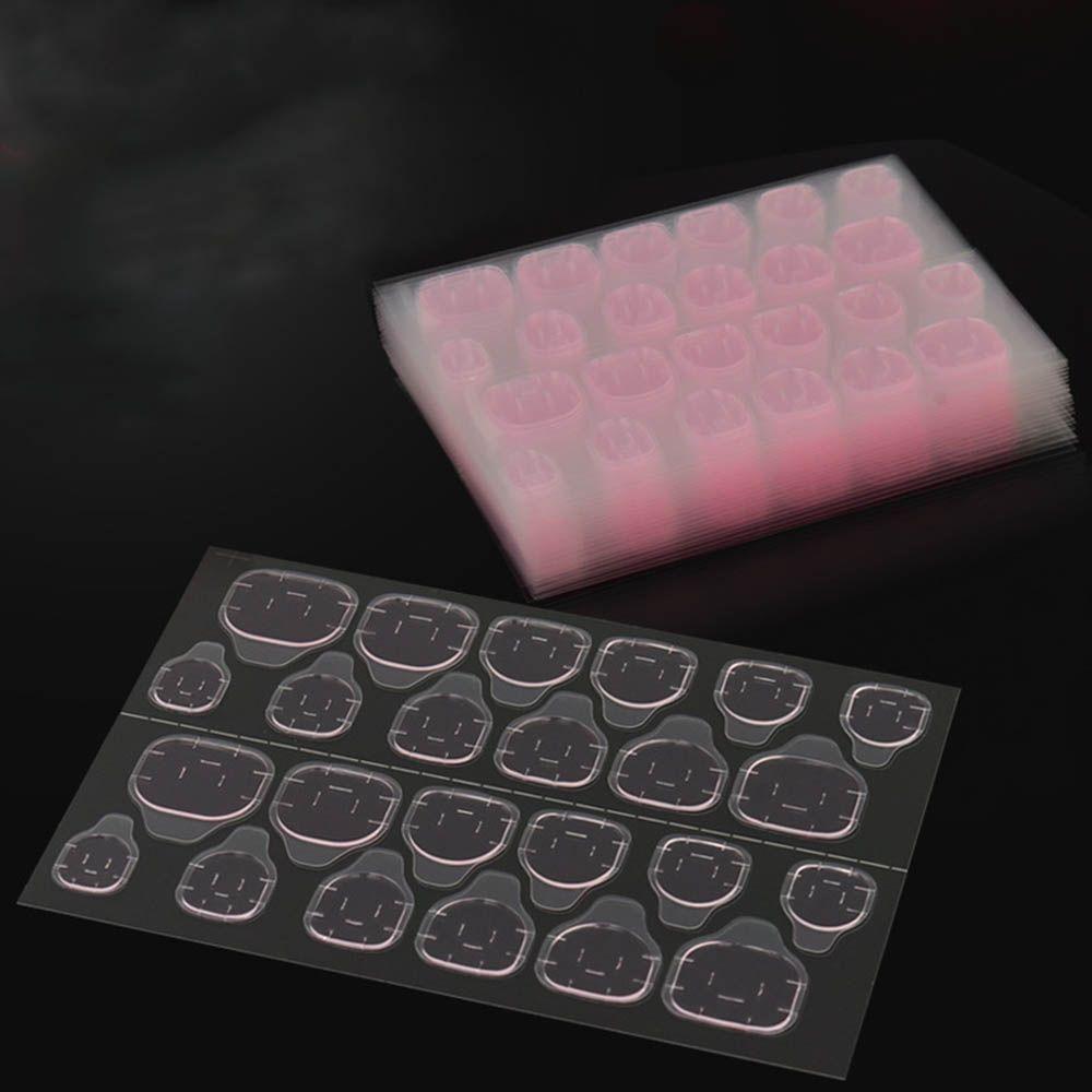 Красота Сделай сам Прозрачные типсы для наращивания ногтей Инструмент для наращивания Клейкие ленты Двусторонние наклейки