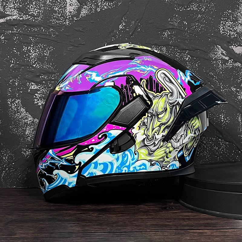 JIEKAI Modular Flip-Up Motorcycle Helmet Men Women ABS Full Face With Dual Visor Scooter Bike Riding
