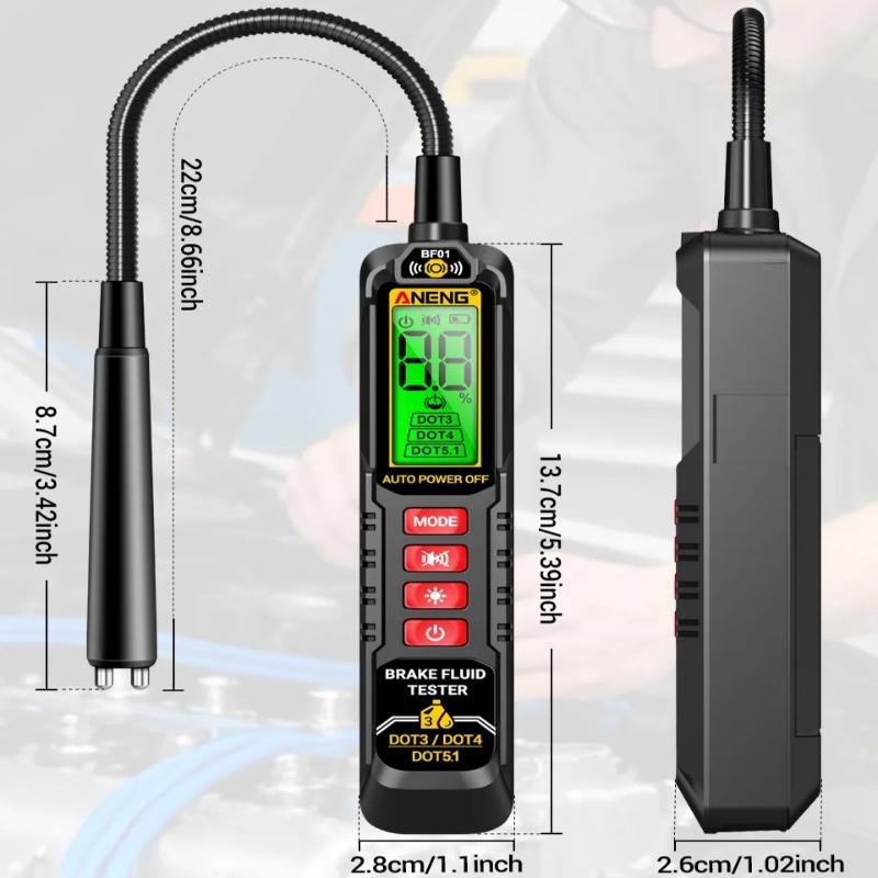Portable Auto Electrician Kit ANENG BF01 Brake Fluid Tester Car Relay RT01 Voltage Tester 12V/24V Relay Detector 4/5 PinBrake Oil  Analyzer Test Tools