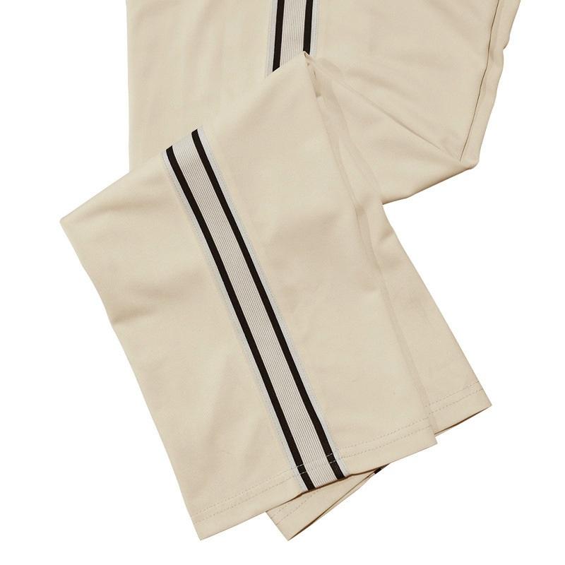 Men's Striped Track Pants Summer Casual Straight Leg Athletic Pants Elastic Waist Joggers