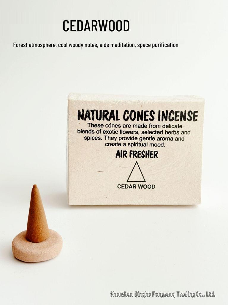 Lotus Tower Genuine Indian Handmade Aromatherapy Cone Incense - Natural Ingredients to Purify & Calm the Mind