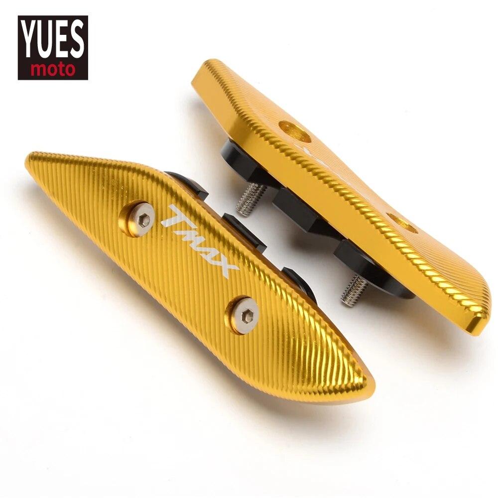 Аксессуары для мотоциклов, алюминиевая крышка с отверстием для зеркала с ЧПУ, новая крышка с логотипом для Yamaha TMAX 530 2012-2017 T MAX SX/DX 2017-