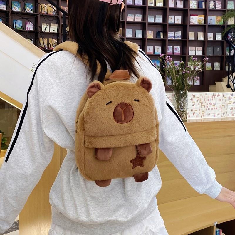 Soft Plush Childrens Backpack With Lightweight Design And Anime Character For School And Travel