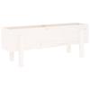 VidaXL Raised Garden Bed White 101x30x38 Cm Solid Pine Wood 825185