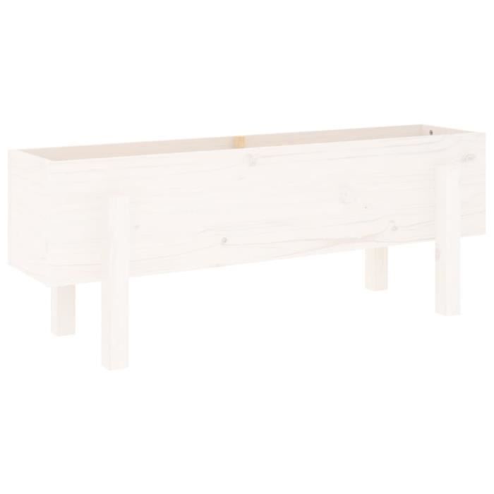 VidaXL Raised Garden Bed White 101x30x38 Cm Solid Pine Wood 825185