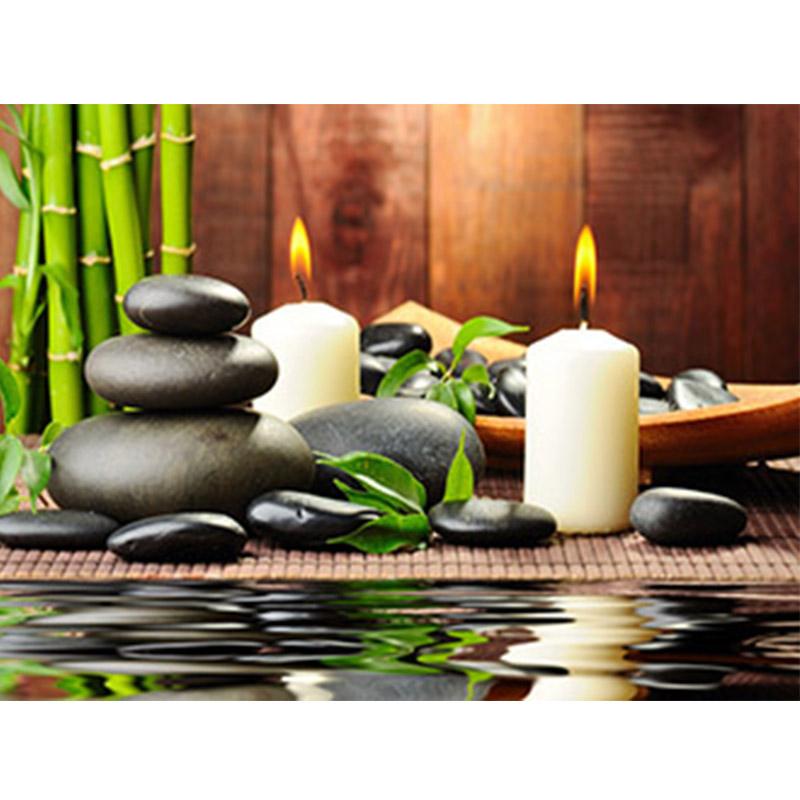 Цветок DIY 5D алмазная живопись полный круглый дрель Стразы Мозаика Орхидея Пейзаж Алмазная вышивка крестиком домашний декор