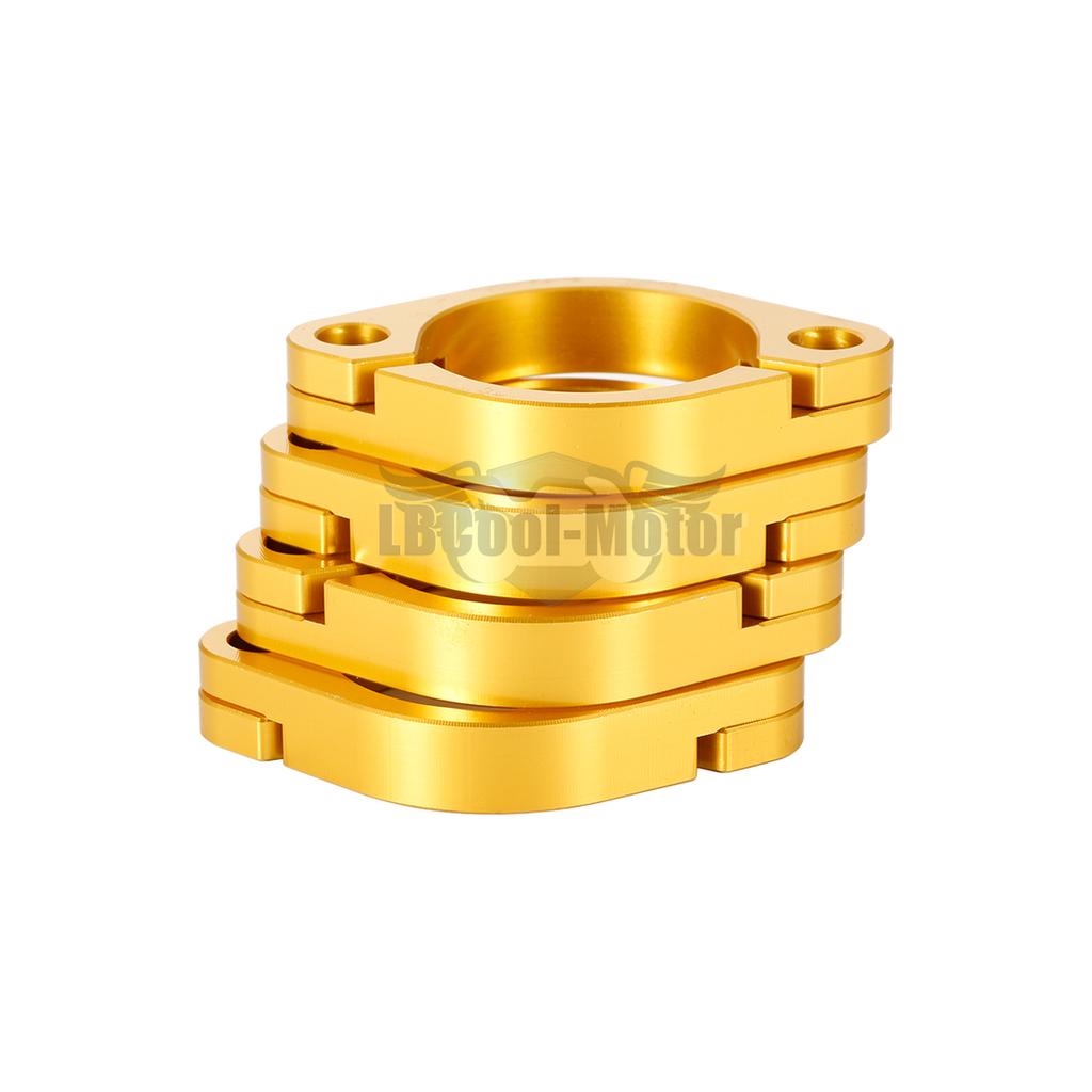 Exhaust Muffler Flange Split Clamps For Kawasaki ZG1000 Concours 1986-2006 ZX1100 GPZ1100 1986-2001 Gold Silver 18069-1122
