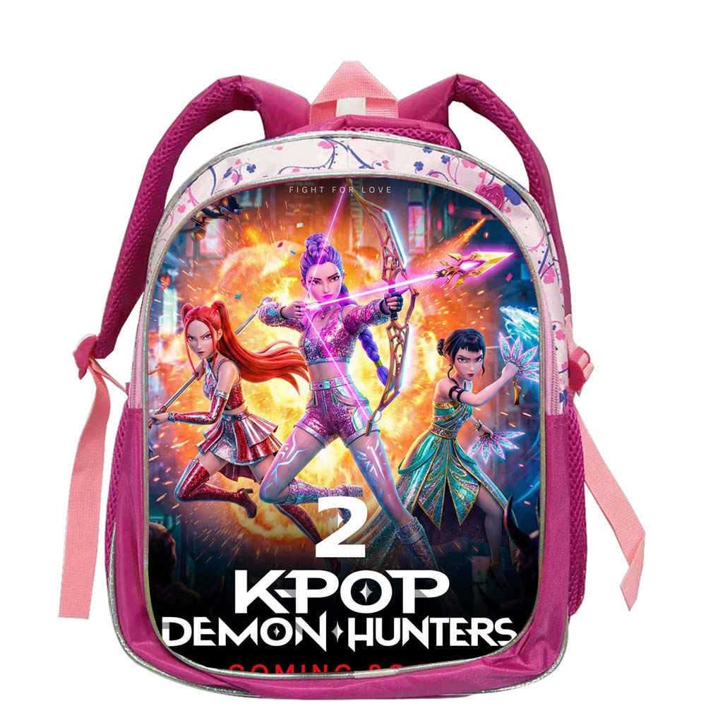 Детский костюм K-pop Охотник на демонов One Piece для девочек, розово-красный
