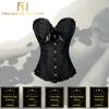 Черный цветочный корсет овербаст Линжери Кинк Фетиш Одежда Корсеты