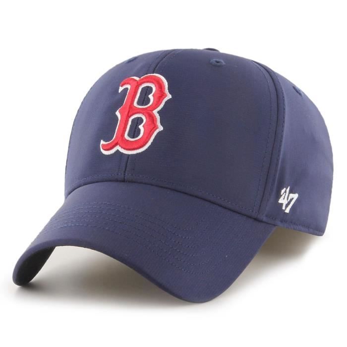 Casquette Ajustable - 47 Brand - MOMENTUM - Boston Red Sox - Navy - Sportswear - Homme