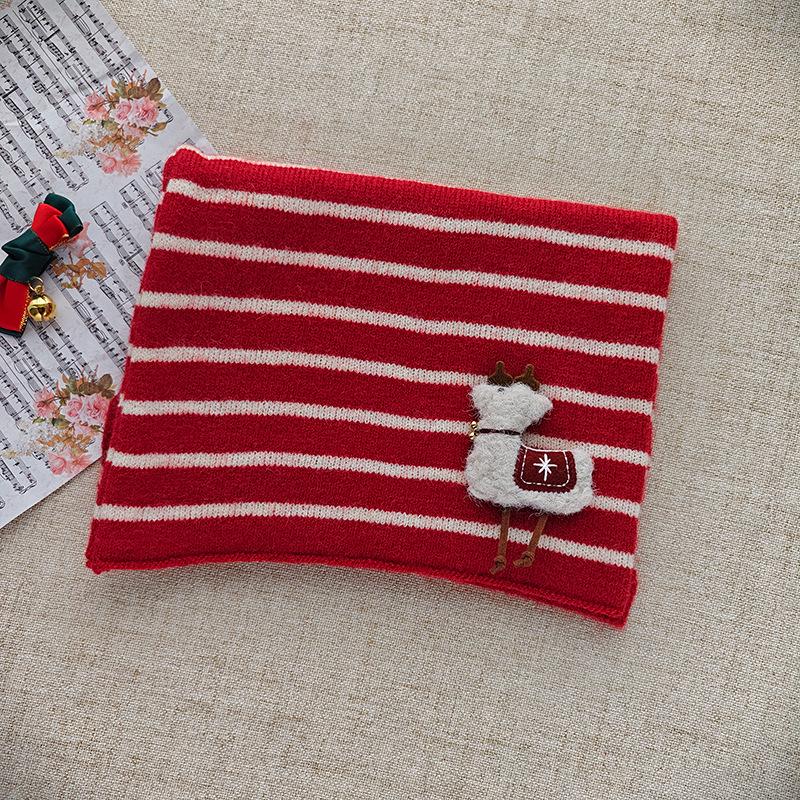 Children's 2025 Winter Red Scarf: Warm, Windproof Neck Gaiter for Girls - Cute and Protective