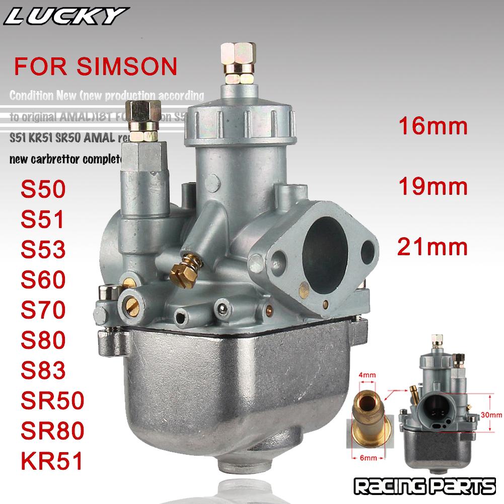 Мотоциклетный карбюратор Vergaser Для BVF 16N1-11 Для Simson S50 S51 S70 KR51 SR50 16n1 Карбюратор 16мм 19мм 21мм Карбюратор