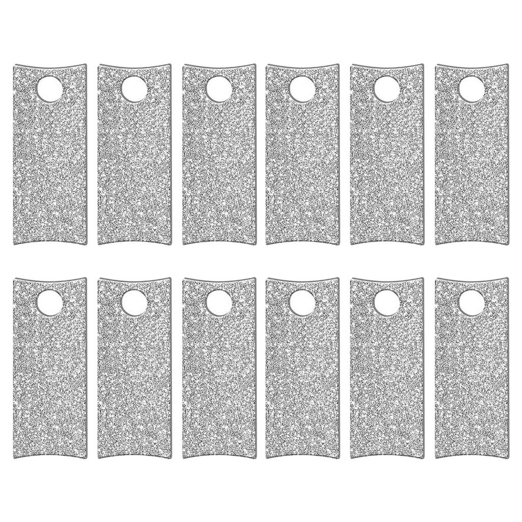 Упаковка из 12 привлекательных этикеток на крышку, акриловые наклейки, пустая табличка на чашку, акриловые декоративные листы, акриловый материал для чашки