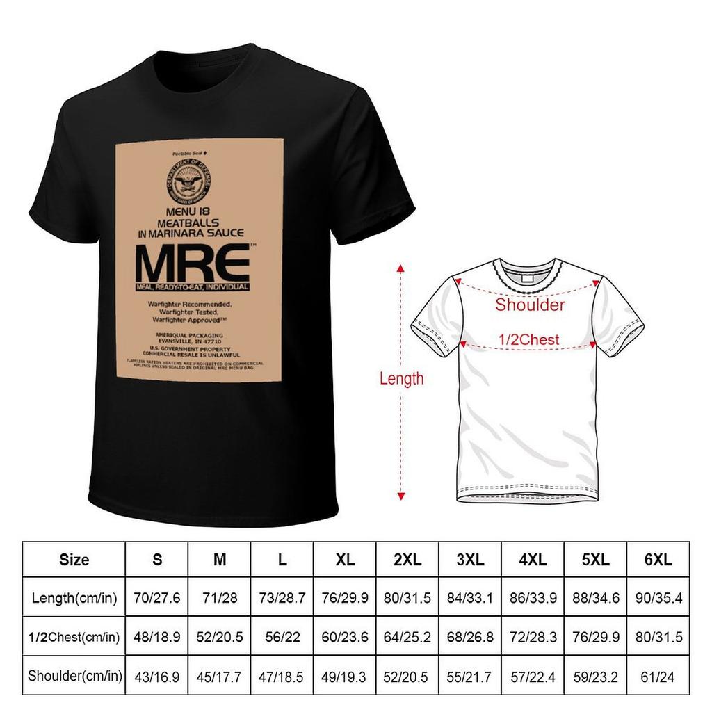 Футболка MRE Тефтели в соусе Маринара таможенные мешковатые футболки тяжелые футболки для мужчин