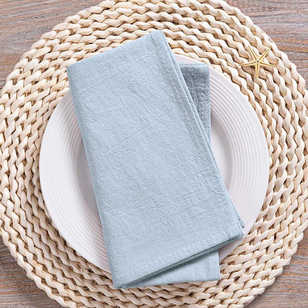 100% Cotton Linen Folded Flower Napkin for Kitchen, Hotel, and Western Restaurant Décor