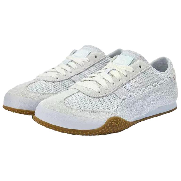 Puma Bella Ut Удобные Универсальные Низкие Повседневные Кроссовки Женские Светло-Серый Синий 408810-02