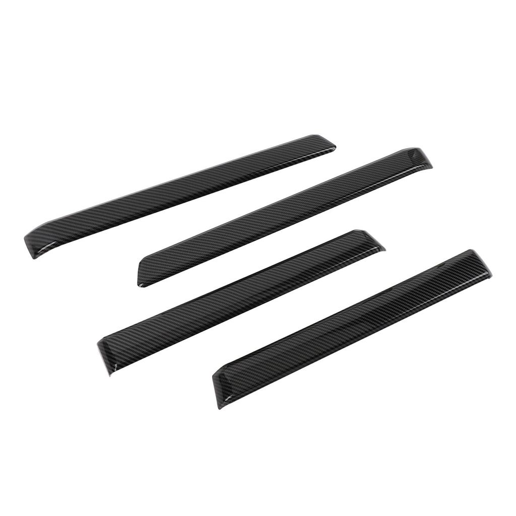4 шт., декоративная накладка на подлокотник боковой двери автомобиля, отделка из углеродного волокна, устойчивая к царапинам