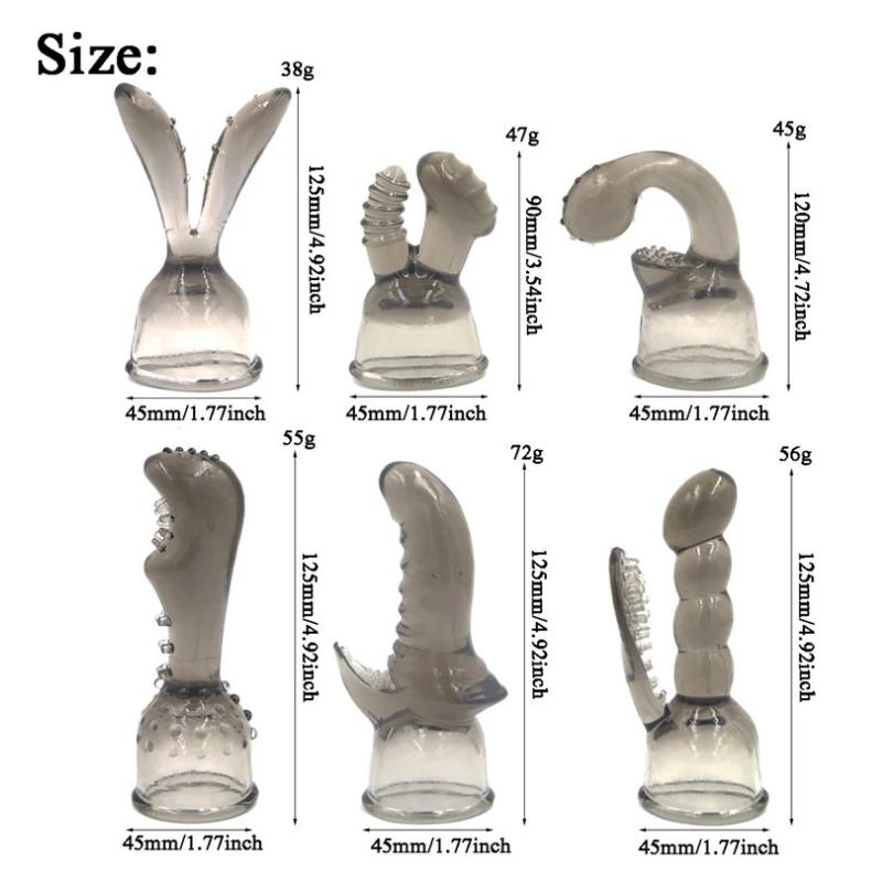 G-точка Стимулирующий Вибратор Насадка Эротические Аксессуары AV Стержень Насадка Волшебная Палочка Насадка Взрослые Секс-Игрушки для Женщин Массажер