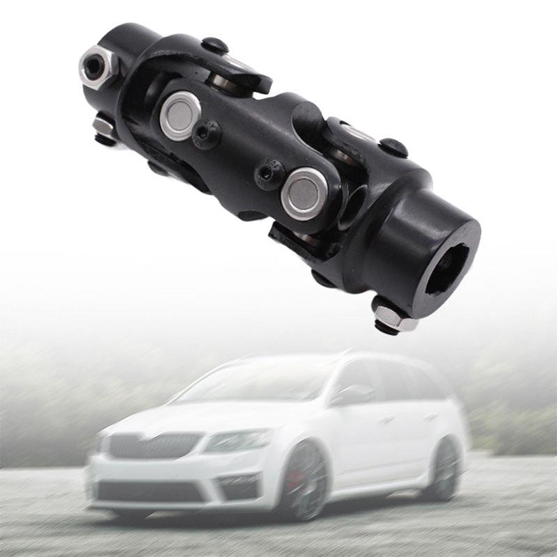 Double Steering Universal U Joint Shaft Coupler Black Premium 3/4"DDX3/4"