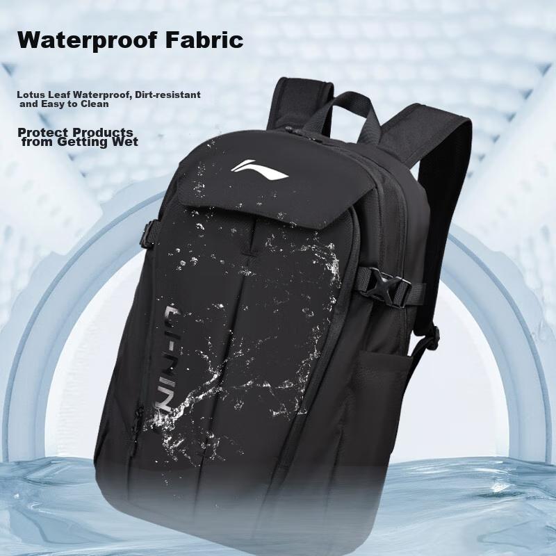 Li-Ning Travel Backpack, Large Capacity, Casual Bag, Sport Bag, Hiking Backpack, Blue, 24L